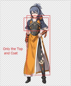 Fates IF Oboro Cosplay  - Only the Orange Coat and the Top