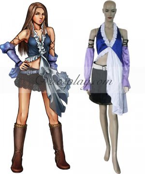 Final Fantasy X-2 Yuna Lenne Singing Cosplay Costume