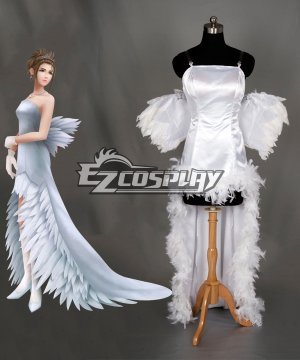 X FF10 Yuna Wedding Dress Cosplay