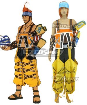 Final Fantasy X FF10 Wakka Cosplay Costume