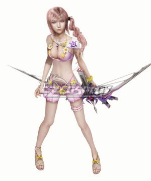 XIII-2 FF13-2 Serah Farron DLC Swimsuit Cosplay