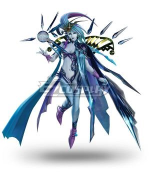 Dissidia Final Fantasy NT Shiva Fullset Cosplay Costume