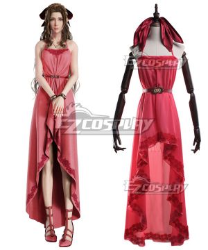 VII Remake FF7 Aerith Gainsborough Pink Cosplay