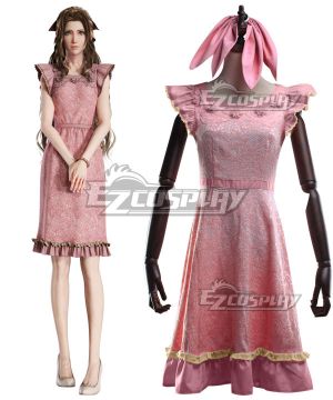 Final Fantasy VII Remake FF7 Aerith Gainsborough Dress Cosplay Costume