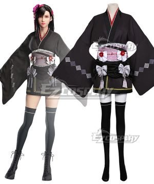 VII Remake Tifa Lockhart Exotic Kimono Cosplay