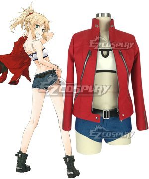 Saber of Red Mordred Casual Clothes Cosplay