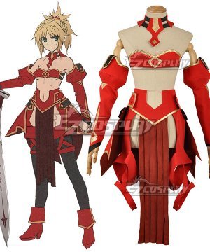 Saber of Red Mordred Battle Suit Cosplay