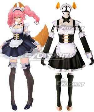 Fate EXTELLA Tamamo no Mae Maid Outfit Cosplay