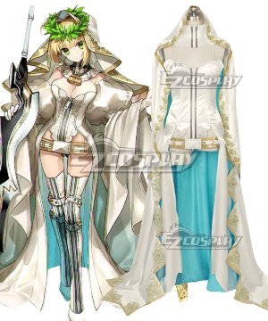 Fate Grand Order Fate Extra CC Saber Nero Claudius Bride Cosplay