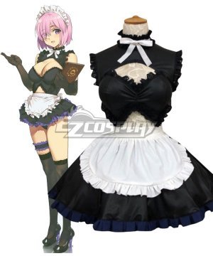 Fate Grand Order FGO Shielder Mashu Mash Kyrielight Matthew Kyrielite Maid Wear Cosplay