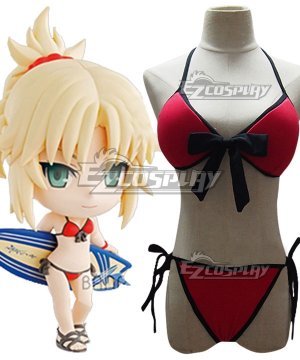 Fate Grand Order Fate Apocrypha Saber Mordred Swimsuit Cosplay