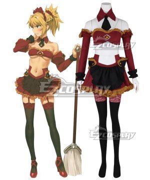 Fate Grand Order Saber of Red Mordred Maid Wear Cosplay