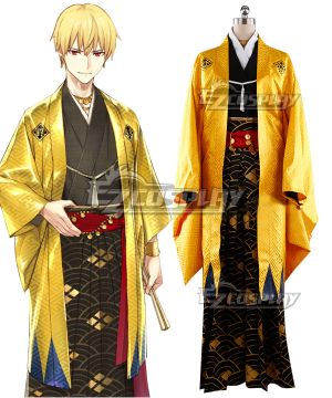 Fate Grand Order: Zettai Majuu Sensen Babylonia Gilgamesh Kimono Cosplay