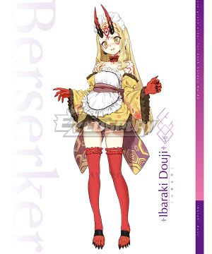 Fate Grand Order Berserker Ibaraki Douji Maid Cosplay