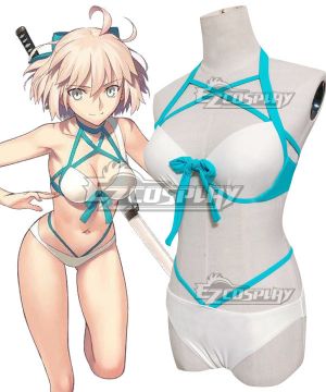 2019 Summer Okita Souji Swimsuit Cosplay