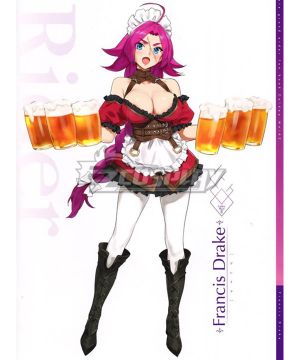 Fate Grand Order Fate EXTRA Last Encore Rider Francis Drake Maid Cosplay