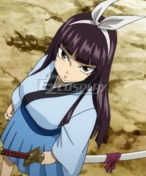 Season 3 Kagura Mikazuchi Blue Kimono Cosplay