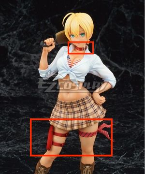 Shokugeki no Soma Ni no Sara Ikumi Mito Cosplay  - Only Leg Strap, Leg Bag and Necklace