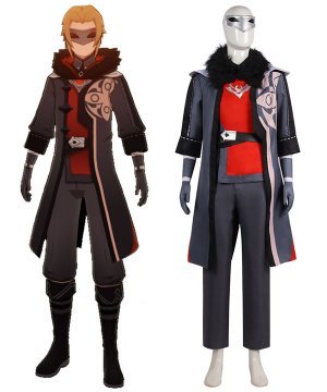 Genshin Impact Fatui Diplomat Viktor Cosplay Costume