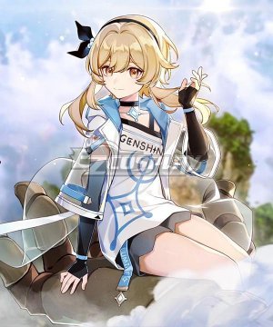 Genshin Impact Player Female Traveler Lumine Co-organized Scenic Spot Cosplay Costume