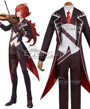 Genshin Impact Concert Online Diluc Cosplay Costume