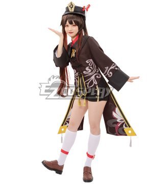 Genshin Impact Hu Tao Hutao Cosplay Costume - Brown Edition