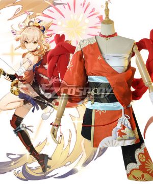 Genshin Impact Yoimiya Cosplay Costume