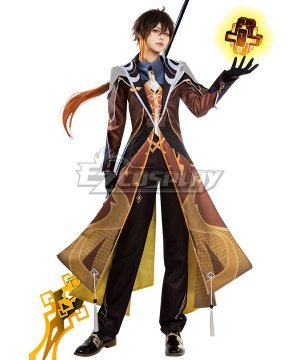 Genshin Impact  Zhong Li Zhongli Customize Size Cosplay Costume New Edition