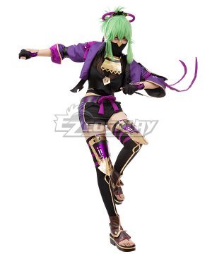 Genshin Impact Kuki Shinobu Cosplay Costume