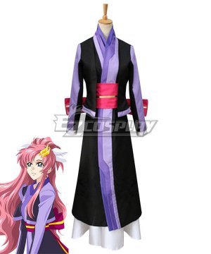 SEED Lacus Clyne Purple Cosplay