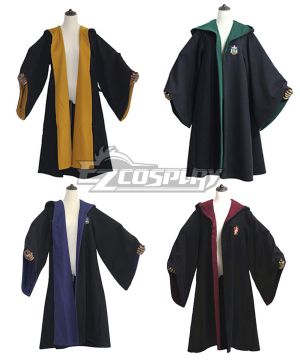 Hogwarts Coat Uniform Gryffindor Hufflepuff Ravenclaw Slytherin Cosplay