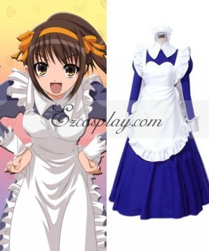 Haruhi Suzumiya Asahina Mikuru Maid Cosplay Lolita Cosplay