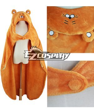 Himouto! Umaru-chan Umaru Doma Orange Cloak Hooded Fleece Blanket Cosplay