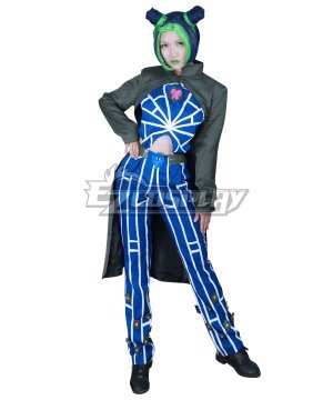 JoJos Bizarre Adventure: Stone Ocean Jolyne Cujoh Green Blue Cosplay