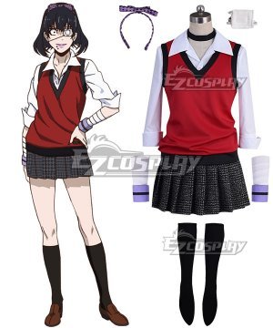 Kakegurui Compulsive Gambler Midari Ikishima Cosplay Costume