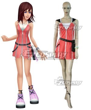 2 Kairi Pink Dress Cosplay