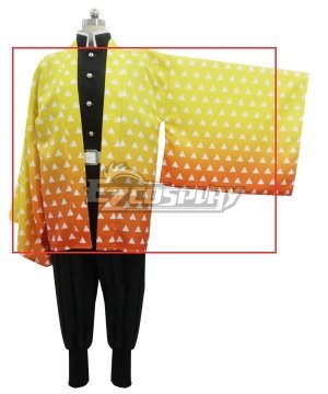  Kimetsu No Yaiba Agatsuma Zenitsu Cosplay  - Only Coat and Leg wear