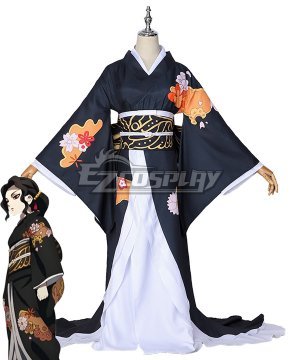  Kimetsu no Yaiba Kibutsuji Muzan Female Kimono Cosplay