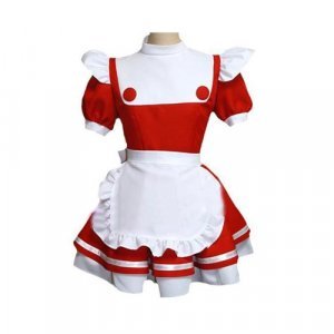 Red-white Maid Uniform Lolita Cosplay