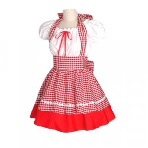 Cute Red Plaid Maid Cosplay Lolita Cosplay