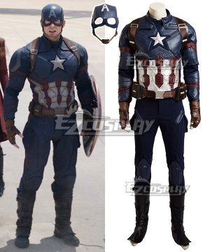 Civil War Steven Steve Rogers Cosplay