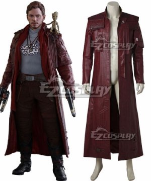 Marvel Guardians of the Galaxy Vol. 2 Movie Star-Lord Peter Jason Quill Coat Cosplay