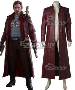 Marvel Guardians of the Galaxy Vol. 2 Movie Star-Lord Peter Jason Quill Coat Cosplay