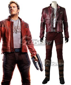 Marvel Avengers: Infinity War Guardians of the Galaxy Vol. 2 Star-Lord Peter Jason Quill Cosplay  - No Boots and Premium Edition