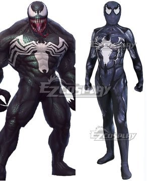 Marvel 2018 Movie Venom Spandex Jumpsuit Cosplay