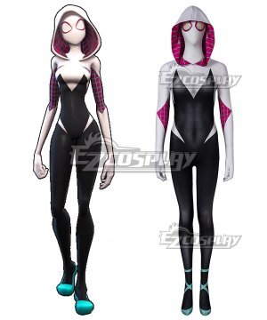 Spider-Man: Into the Spider- Verse Gwendolyn Maxine Gwen Stacy Zentai Jumpsuit Cosplay