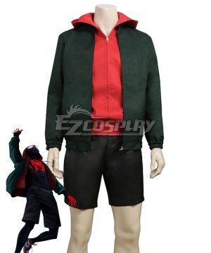 Marvel Spiderman Spider-Man: Into The Spider-Verse Miles Morales Cosplay  - No Jumpsuit