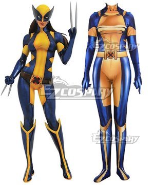 Marvel X-Men Wolverine X-23 Jumpsuit Cosplay