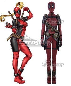 Marvel Deadpool Lady Wade Wilson Female Cosplay