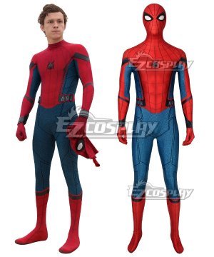 Marvel 2019 Spider-Man: Far From Home  SpiderMan Peter Parker Zentai Jumpsuit Cosplay